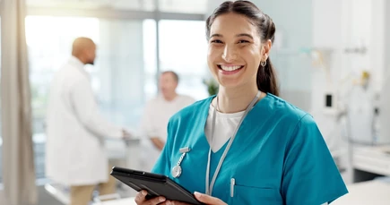 Smiling nurse