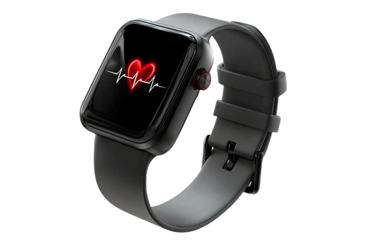 Smartwatch showing heart rate